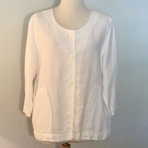Pure Jill 100% Linen Jacket, sz S